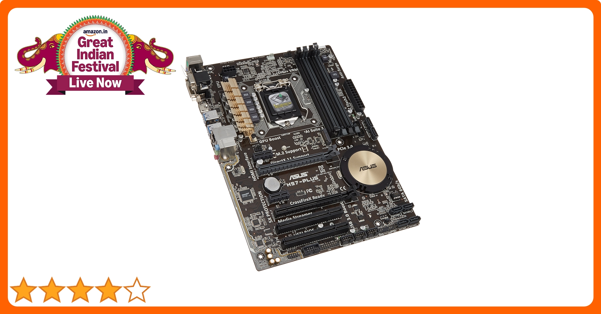 Amazon.in: Buy Asus Intel H97-PLUS Motherboard Online at Low